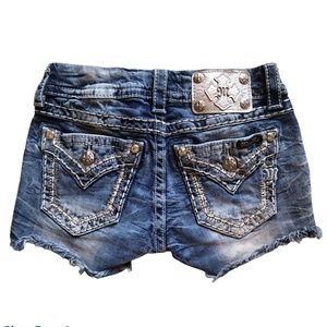 Miss Me Jean Shorts Sz 24 JE5883H3/VTG 58